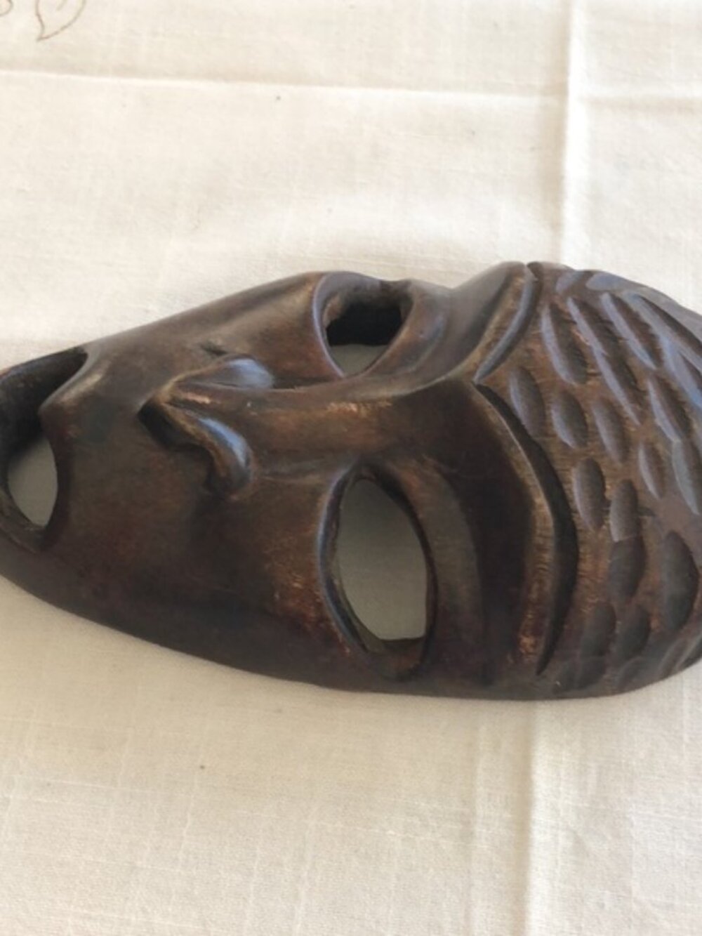 Haitian Mask Carved Wood Tribal Ceremonial - Picture 4 of 4